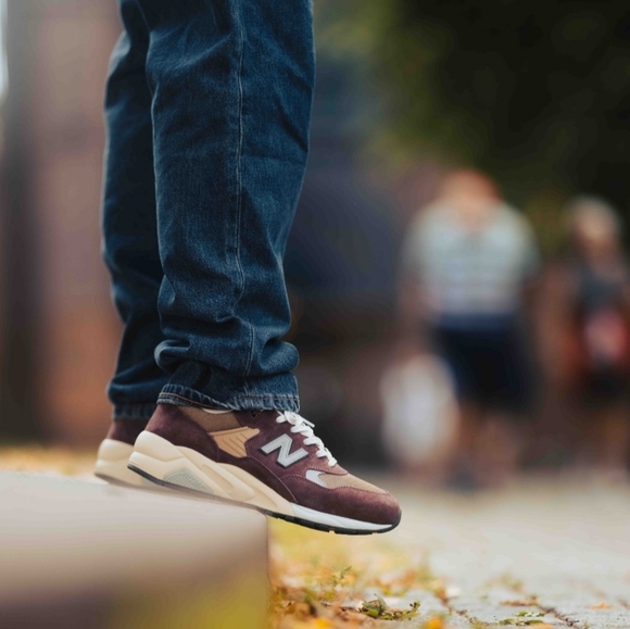 New Balance 580 Unisex MT580ECA Washed Burgundy - Picture 2 of 11